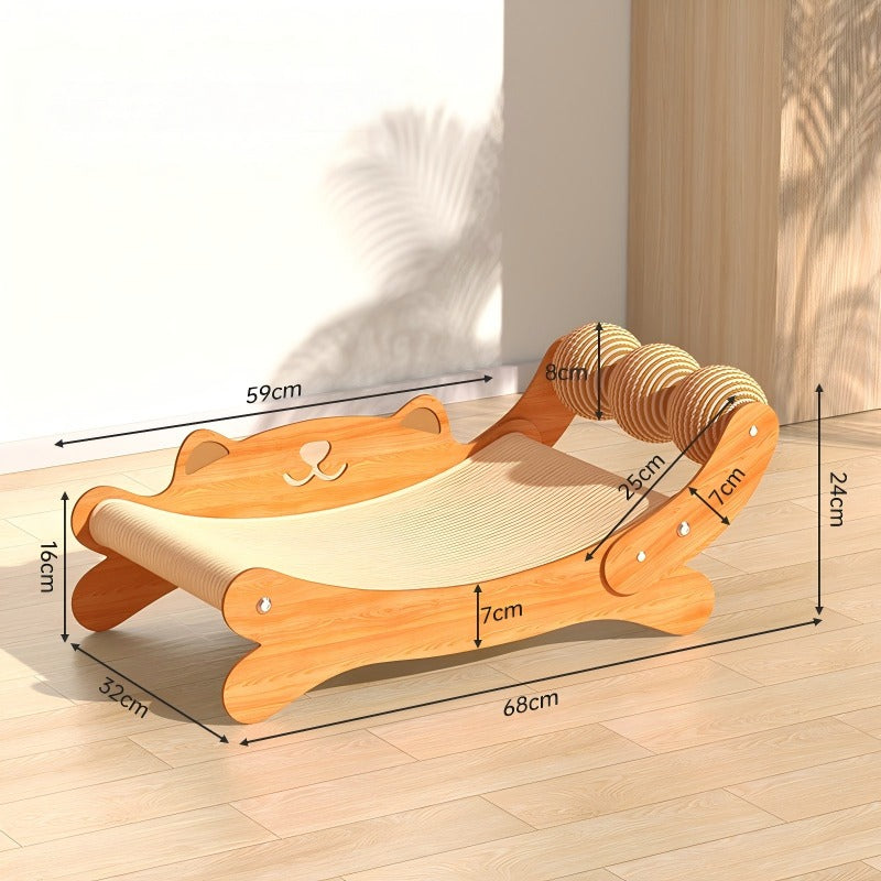 Cama de Madera y Sisal Azahar
