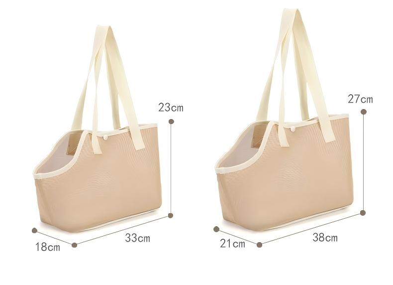 Bolso Transportín Beige para Mascotas Pequeñas