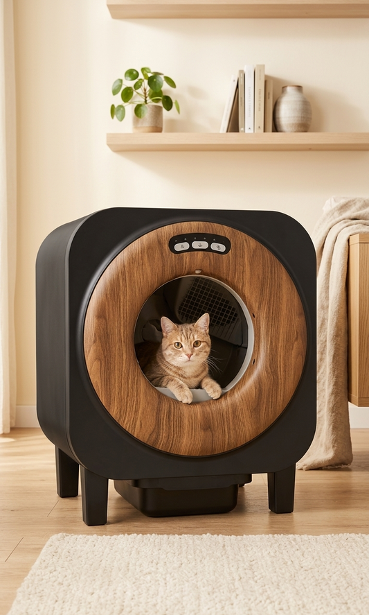 Arenero Automático Coral para Gatos – Sin Olores y Sin Esfuerzo