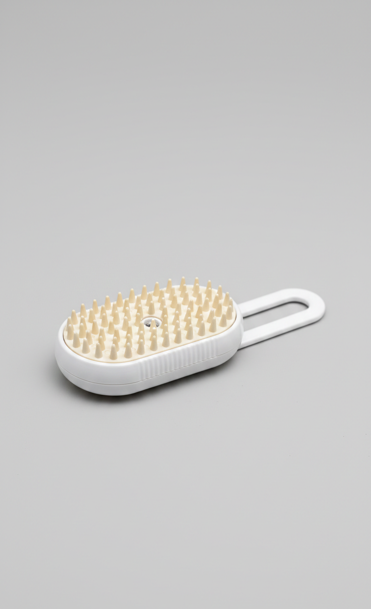 Cepillo Vapor para Gatos perro, 5-In-1 Multifuncional Cepillo a Vapor para Mascotas con Tanque de Agua y Recargable para Desenredar Nudos y Pelos Sueltos en Animales