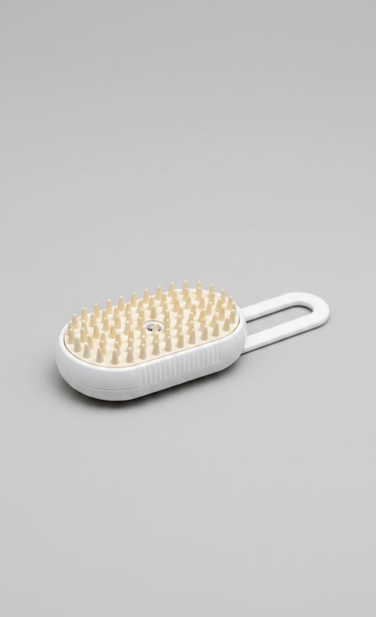 Cepillo Vapor para Gatos perro, 5-In-1 Multifuncional Cepillo a Vapor para Mascotas con Tanque de Agua y Recargable para Desenredar Nudos y Pelos Sueltos en Animales