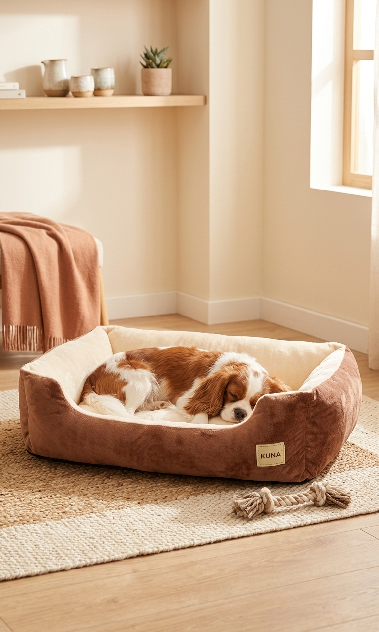 Cama Nereida acolchada de felpa para perros y gatos