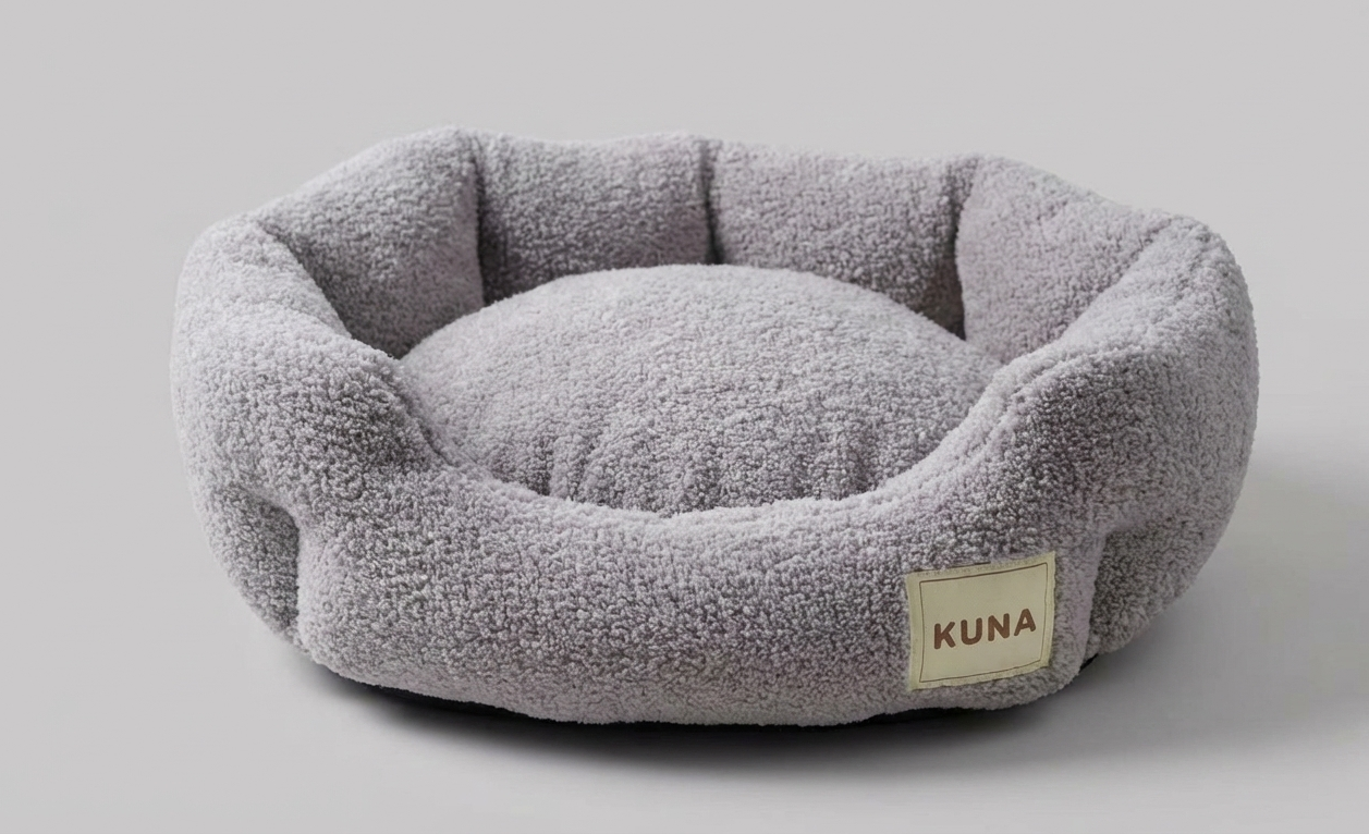 Cama Redonda Suave para Gatos y Perros Pequeños