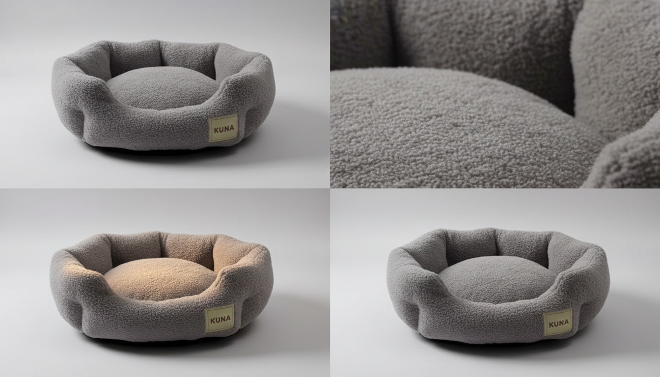 Cama Redonda Suave para Gatos y Perros Pequeños