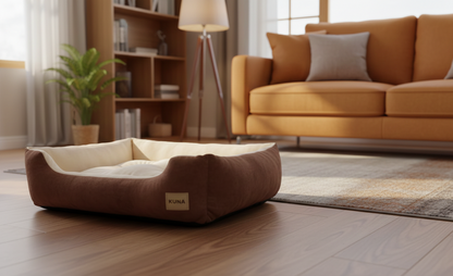 Cama acolchada de felpa para perros y gatos