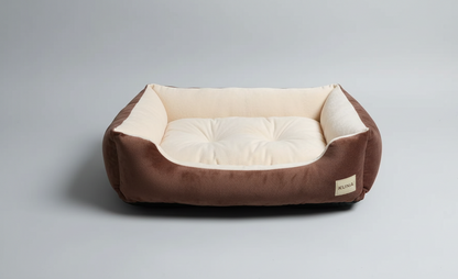 Cama acolchada de felpa para perros y gatos