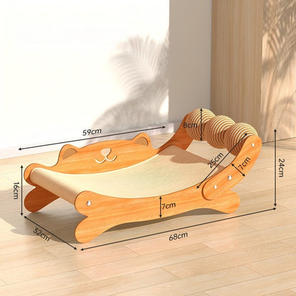 Cama de Madera y Sisal Azahar