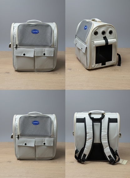 Mochila transportín transpirable para gatos y perros pequeños